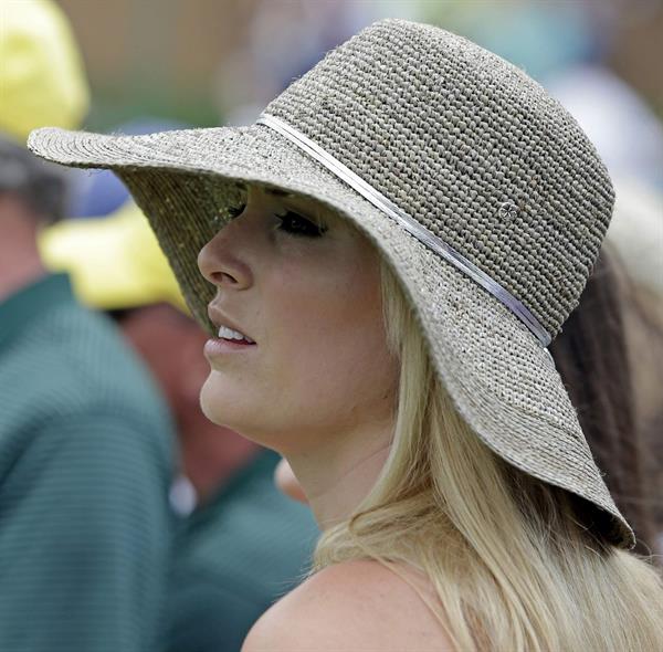 Lindsey Vonn First round of the 2013 Masters Tournament at Augusta National Golf Club 11.04.13 