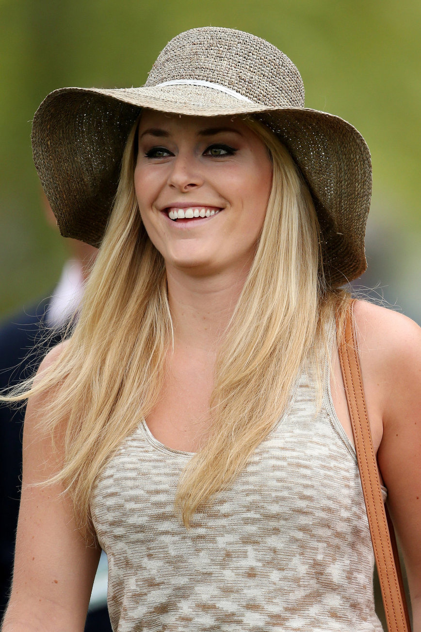 Lindsey Vonn First round of the 2013 Masters Tournament at Augusta National Golf Club 11.04.13 