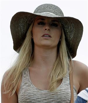 Lindsey Vonn First round of the 2013 Masters Tournament at Augusta National Golf Club 11.04.13 