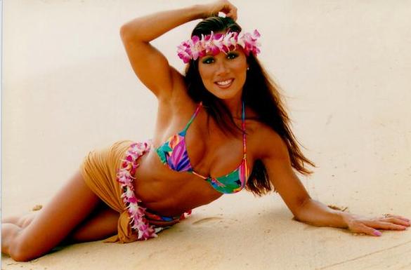 Kiana Tom in a bikini