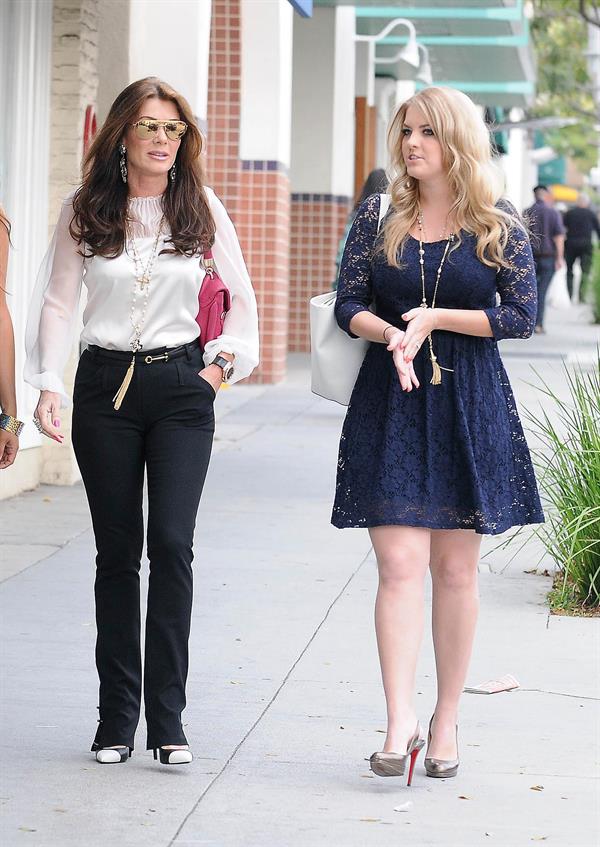 Lisa Vanderpump Spotted with daughter Pandora while shopping in Beverly Hills (May 9, 2013) 
