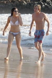 Lucy Hale On the Beach with her boyfriend Graham Rogers and friends, Hawaii, on June 6, 2013