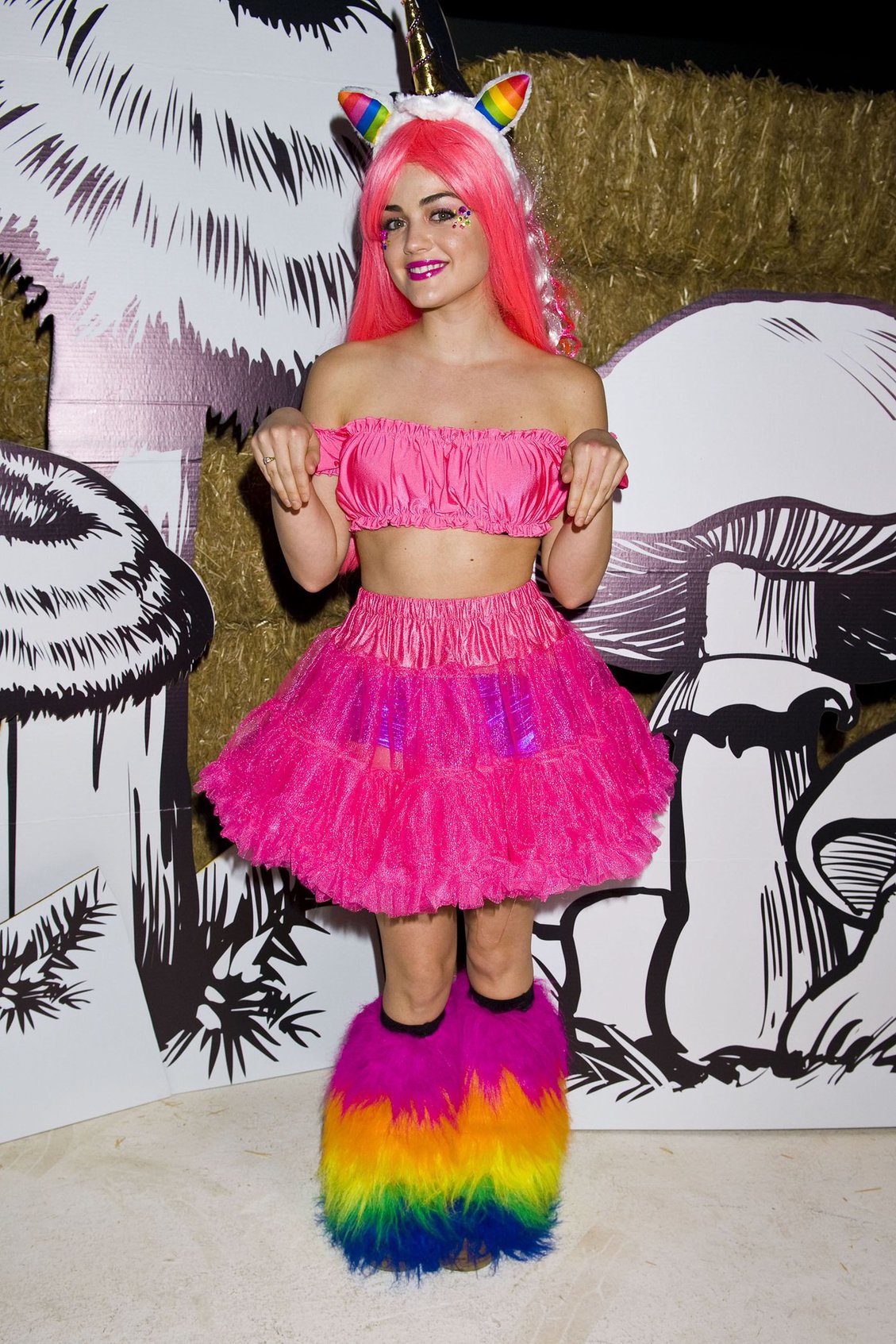 Lucy Hale 2012 Just Jared Halloween party in Hollywood 10/27/12