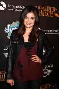 Lucy Hale 4th annual Haunted Hayride LA 10/7/12 