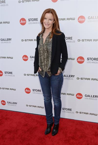 Marcia Cross G-Star RAW unveils RAW Leica at the Leica Store Opening on June 20, 2013