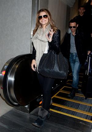 Maria Menounos arrives at LAX Airport on March 10, 2013