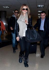 Maria Menounos arrives at LAX Airport on March 10, 2013