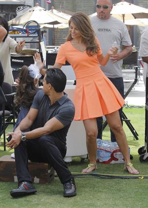 Maria Menounos Filming Extra at the Grove in West Hollywood on May 22, 2013