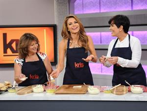 Maria Menounos co-hosting 'KRIS' TV Show in Culver City on August 1, 2013