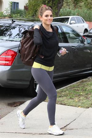 Maria Menounos at the gym in Los Angeles 11/16/12 