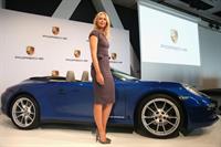 Maria Sharapova unveiled as Porsche's new brand ambassador in Stuttgart 4/22/13 