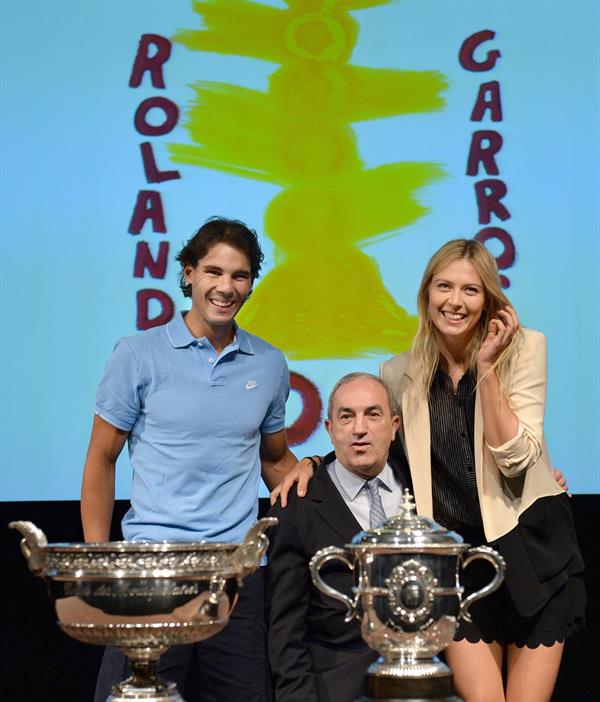 Maria Sharapova 2013 French Open draw ceremony in Paris May 24, 2013 