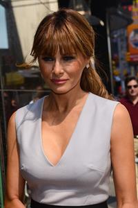 Melania Trump Heads to Good Afternoon America in New York (August 29, 2012) 