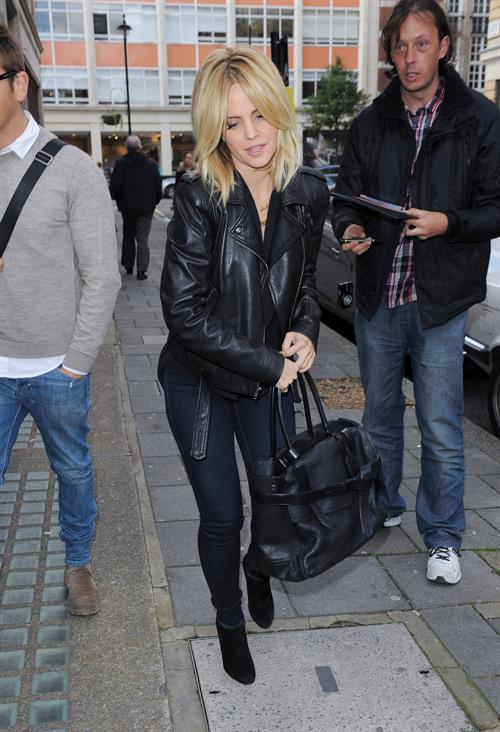 Mena Suvari outside the BBC Radio One studios October 4, 2012 