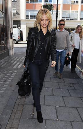 Mena Suvari outside the BBC Radio One studios October 4, 2012 
