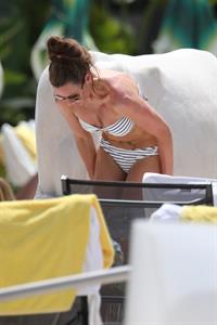 Michelle Heaton Filming a fitness show on Miami Beach, Florida (May 21, 2013) 