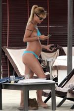 Michelle Hunziker Bikini candis at the beach in Forte dei Marmi on June 29, 2013