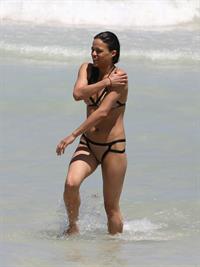 Michelle Rodriguez enjoying the sun at Miami Beach April 26-2013 