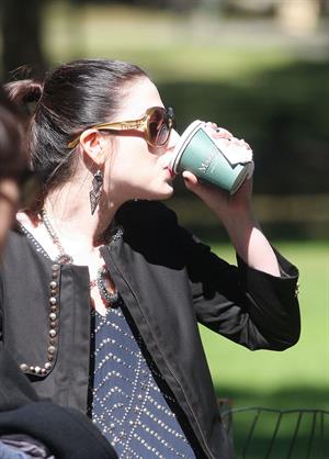 Michelle Trachtenberg on the Set of Gossip Girl in Central Park - September 24, 2012 
