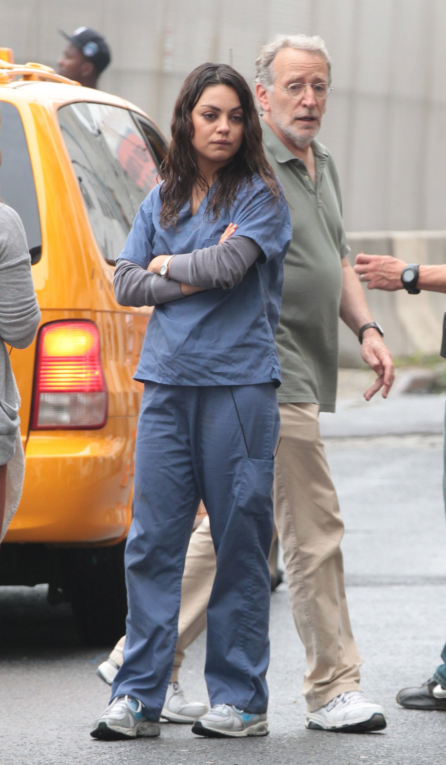 Mila Kunis on the set of ''The Angriest Man in Brooklyn'' October 4, 2012 