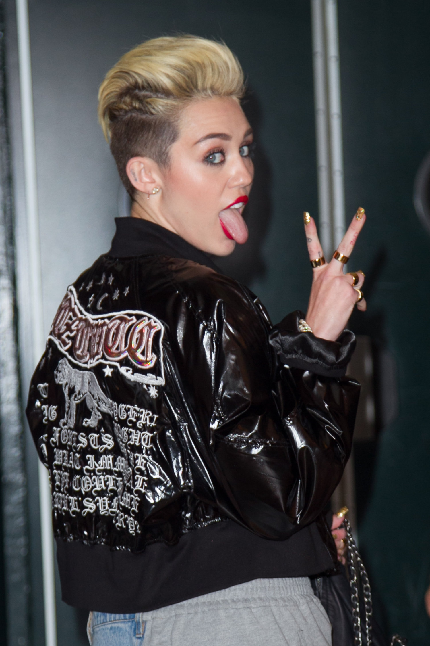 Miley Cyrus Attends the Myspace relaunch at The El Rey Theater in Los Angeles on June 12, 2013