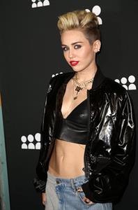 Miley Cyrus Attends the Myspace relaunch at The El Rey Theater in Los Angeles on June 12, 2013