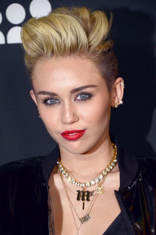 Miley Cyrus Attends the Myspace relaunch at The El Rey Theater in Los Angeles on June 12, 2013