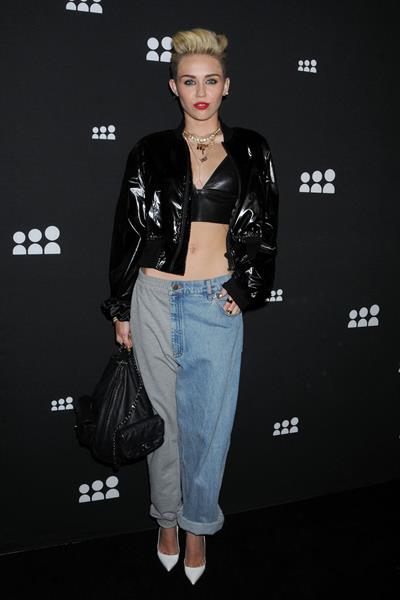 Miley Cyrus Attends the Myspace relaunch at The El Rey Theater in Los Angeles on June 12, 2013