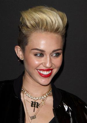 Miley Cyrus Attends the Myspace relaunch at The El Rey Theater in Los Angeles on June 12, 2013