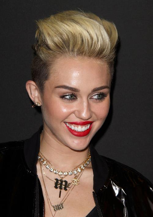 Miley Cyrus Attends the Myspace relaunch at The El Rey Theater in Los Angeles on June 12, 2013