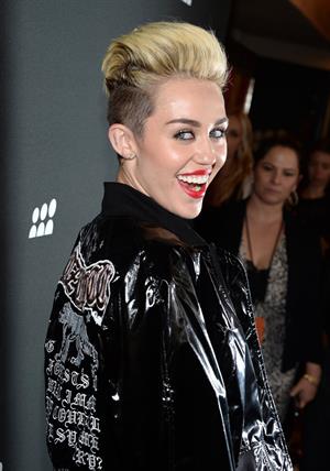 Miley Cyrus Attends the Myspace relaunch at The El Rey Theater in Los Angeles on June 12, 2013