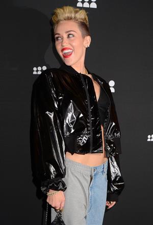 Miley Cyrus Attends the Myspace relaunch at The El Rey Theater in Los Angeles on June 12, 2013
