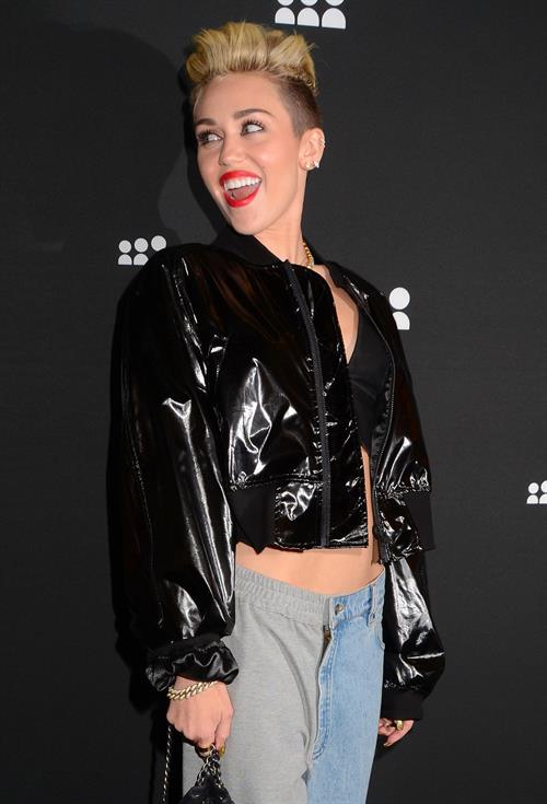 Miley Cyrus Attends the Myspace relaunch at The El Rey Theater in Los Angeles on June 12, 2013