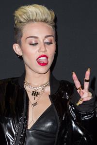 Miley Cyrus Attends the Myspace relaunch at The El Rey Theater in Los Angeles on June 12, 2013