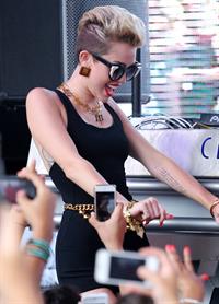 Miley Cyrus attends Y100's Mackapoolza at the Clevelander South Beach in Miami Beach - June 28, 2013