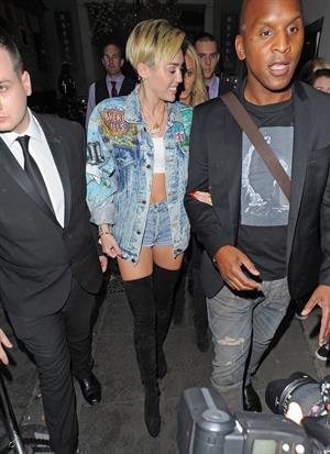 Miley Cyrus in London 9/11/13  