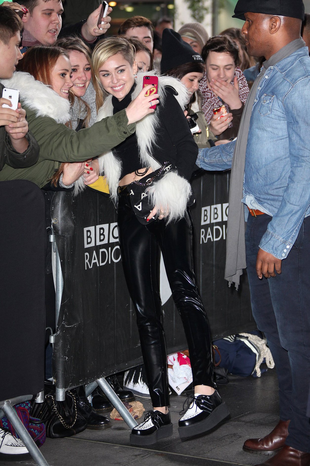 Miley Cyrus – BBC Radio 1 arrival in London 11/12/13  