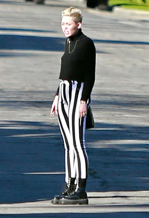 Miley Cyrus leaving a family gathering in Palm Springs 12/26/12 