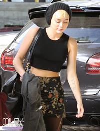 Miley Cyrus arriving at a recording studio in Hollywood 11/14/12 