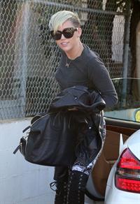 Miley Cyrus out and about in Burbank 10/26/12