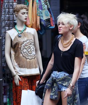 Miley Cyrus - Out shopping in New York City August 23, 2012