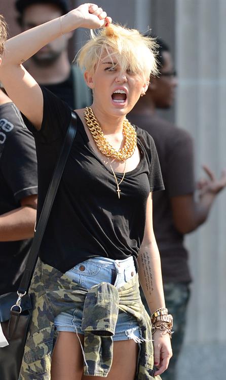 Miley Cyrus - Out shopping in New York City August 23, 2012