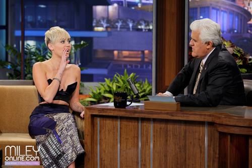 Miley Cyrus Pictures Miley Cyrus on The Tonight Show with Jay Leno 10/12/12