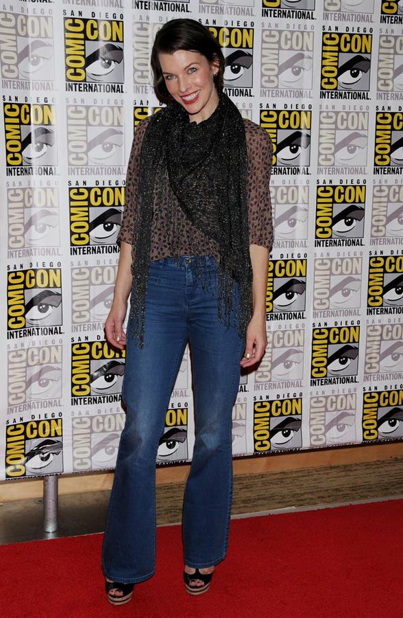 Milla Jovovich -  Resident Evil: Retribution  Press Room at Comic-Con 2012 in San Diego (July 13, 2012)