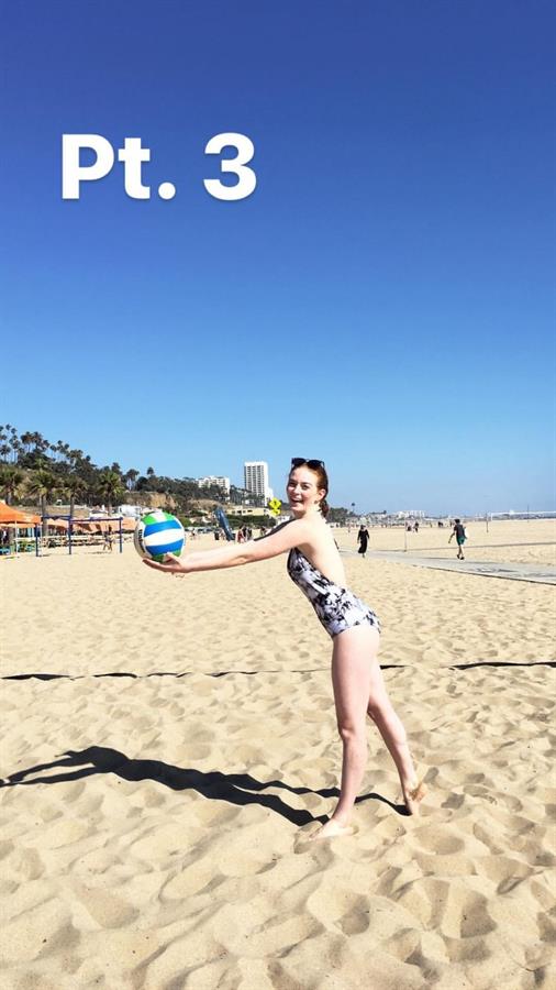 Larsen Thompson in a bikini