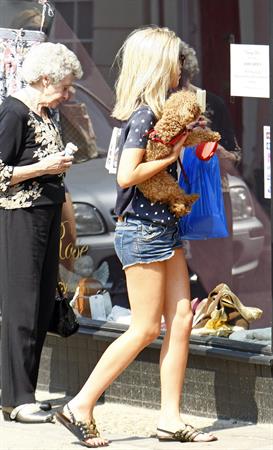 Mollie King London candids April 23, 2011 
