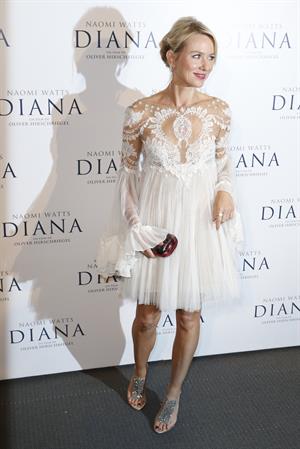 Naomi Watts  Diana  Paris Premiere on September 6, 2013 