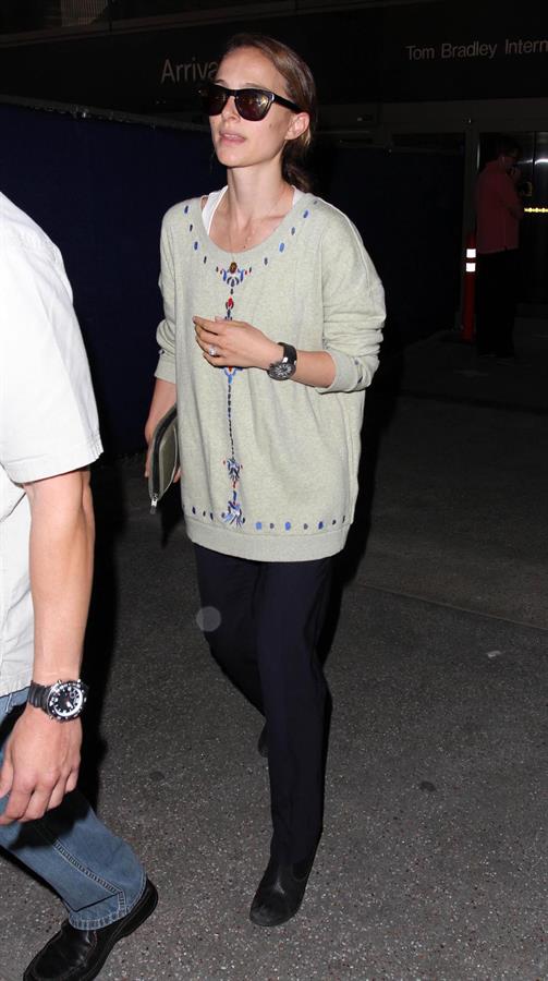 Natalie Portman arrives at LAX Airport - May 30, 2013 