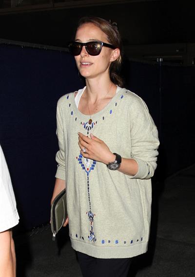 Natalie Portman arrives at LAX Airport - May 30, 2013 