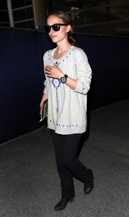 Natalie Portman arrives at LAX Airport - May 30, 2013 